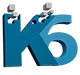 Logo K6 in 3D