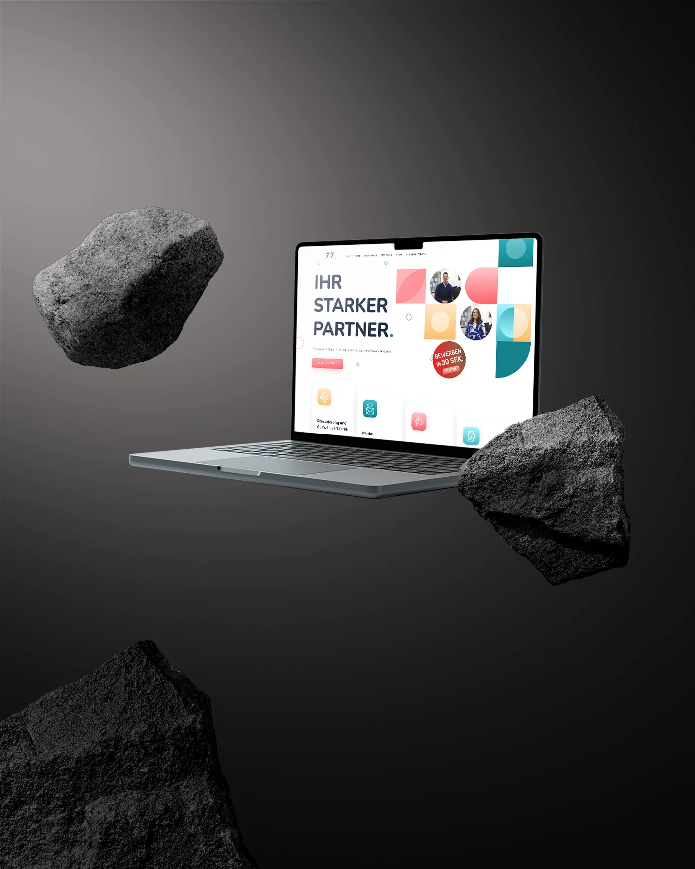 Website für Personalvermittlung – WordPress, UI/UX, responsive